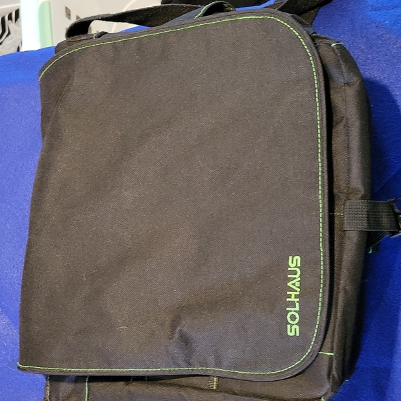 solhaus Other - 🌻4 for$15 🌻 Black messenger style diaper bag gently used
